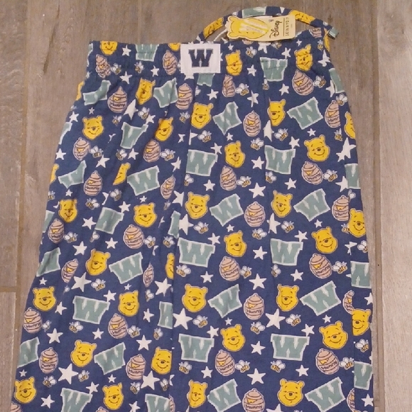 NWT Disney Blue Winnie the Pooh Lounge Pajama Pants Womens XXS - Picture 2 of 6